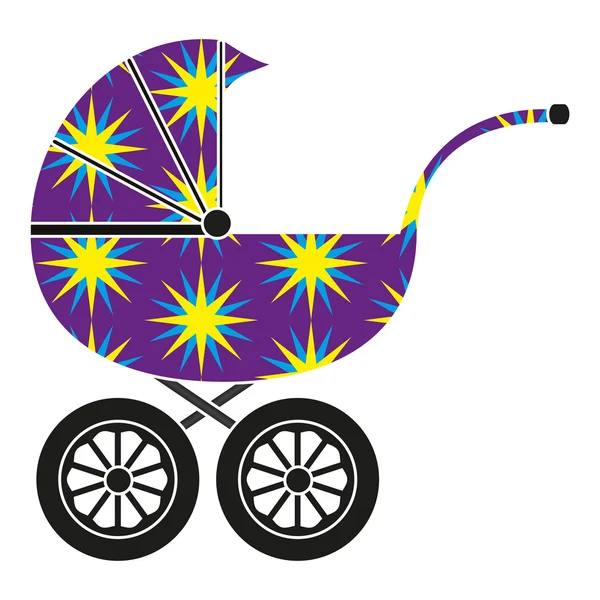 Дитячою коляскою — стоковий вектор
