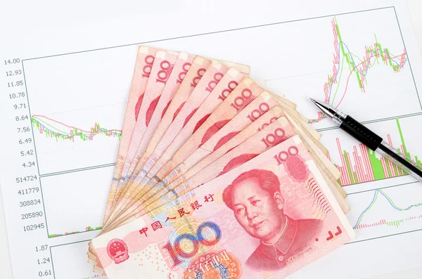 Kinesiska valutan — Stockfoto