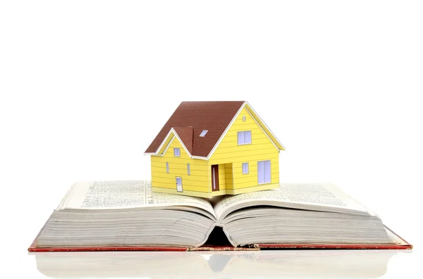 stock image Model house and dictionary