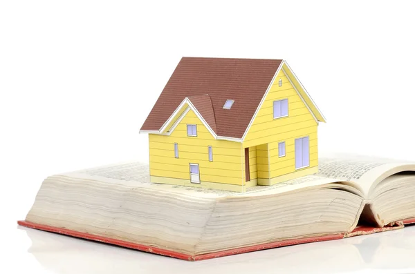 stock image Model house and dictionary