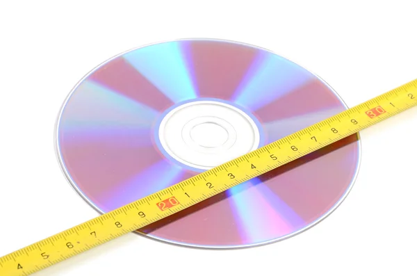 DVD і сталева стрічка — стокове фото