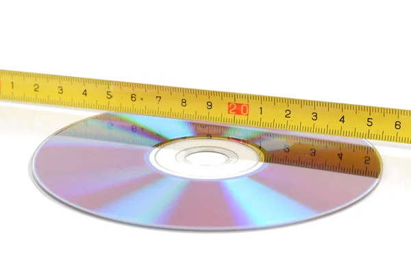 DVD e fita de aço — Fotografia de Stock