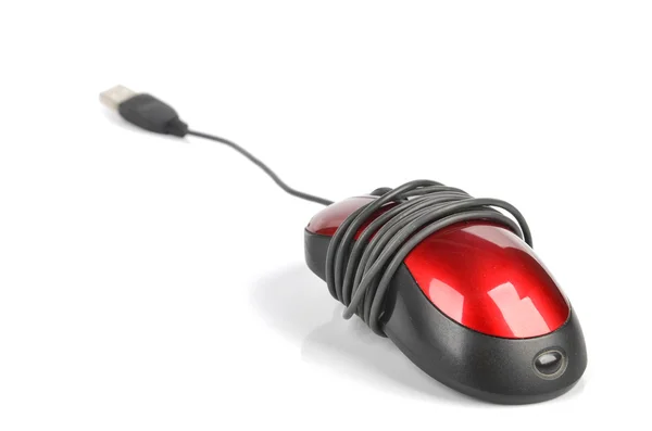 Κόκκινο υπολογιστή ποντίκι — Φωτογραφία Αρχείου