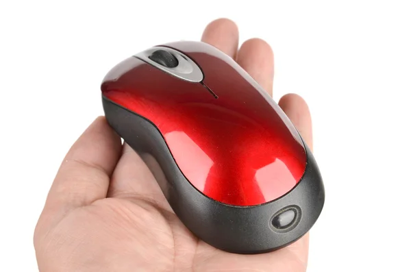 Κόκκινο υπολογιστή ποντίκι — Φωτογραφία Αρχείου