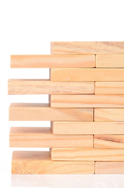 木製のレンガ — ストック写真
