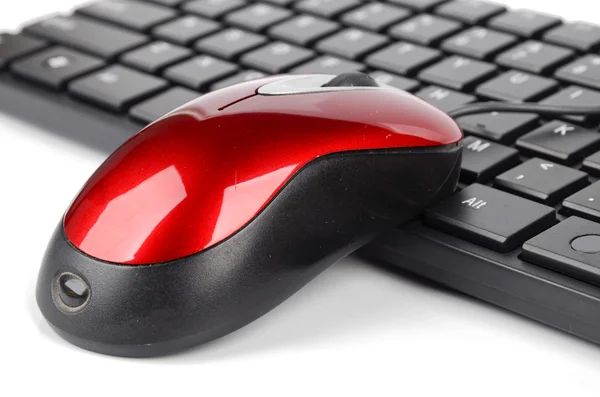 Комп'ютерна миша і клавіатура — стокове фото