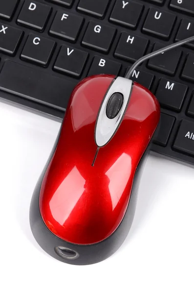 Mysz komputerowa i klawiatura — Zdjęcie stockowe