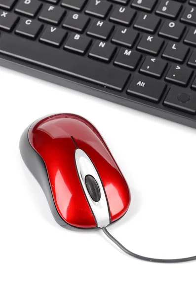 Mouse e teclado de computador — Fotografia de Stock