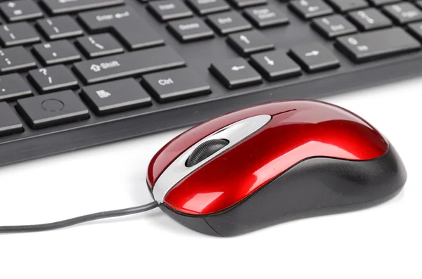Компьютерная мышь и клавиатура — стоковое фото