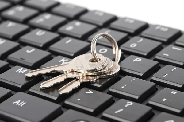 Keys on computer keyboard — Stock Photo, Image