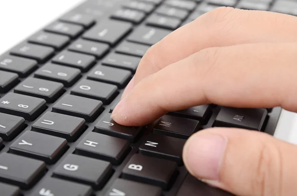 Fingers on keyboard — Stock Photo, Image