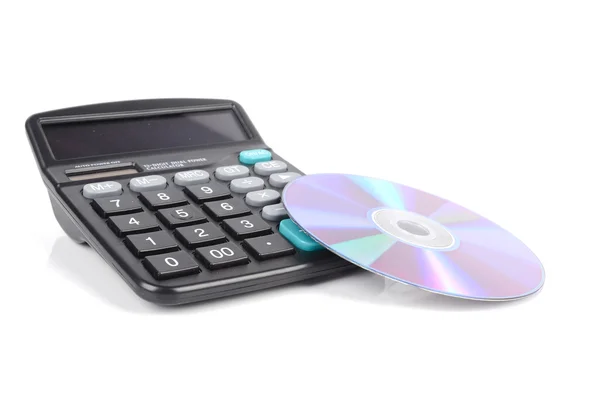Calculator and DVD — Stock Photo, Image