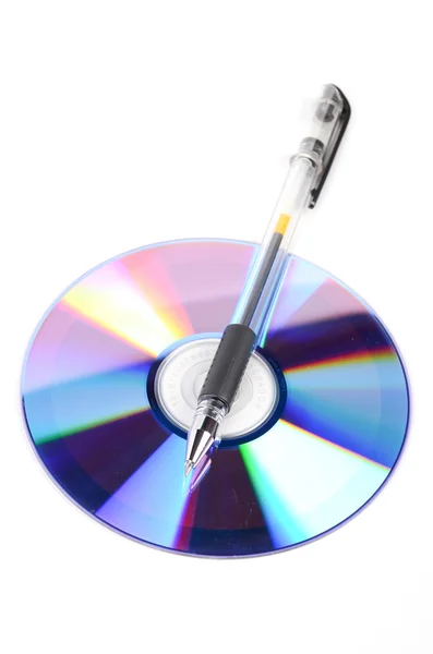 Pen and DVD — Stock Photo, Image