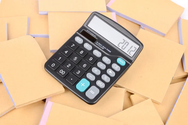 Documentos e calculadora — Fotografia de Stock