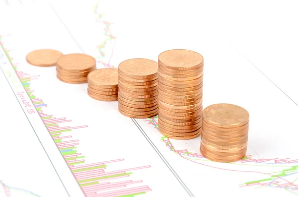 Finansiell graf — Stockfoto