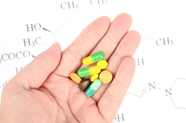 Molekulare Formel und Medizin — Stockfoto