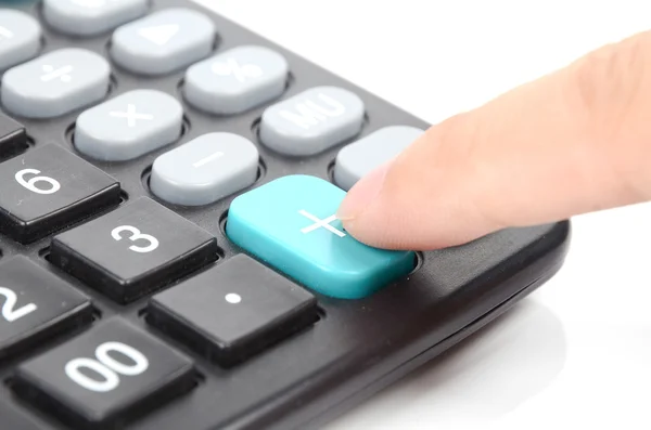 Calculator and ballpoint — Stock Photo, Image