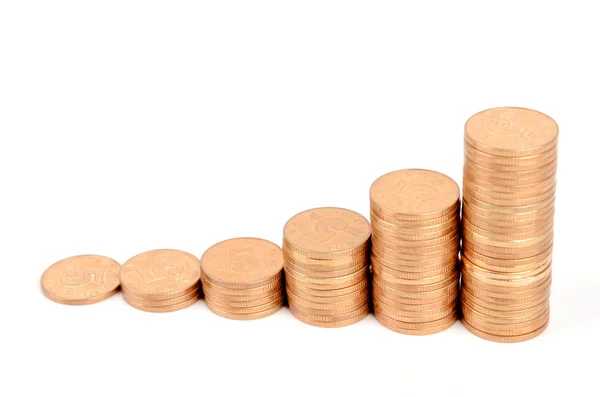 Coin stacks — Stock Photo, Image