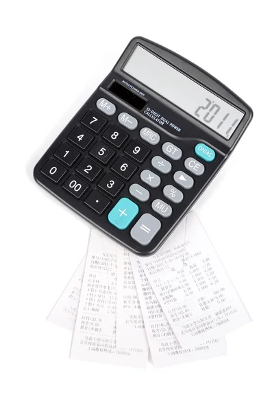Cuenta y calculadora —  Fotos de Stock