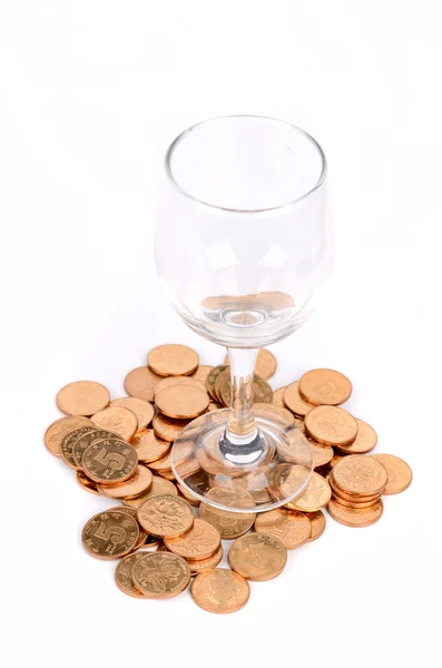 stock image Coins and goblet