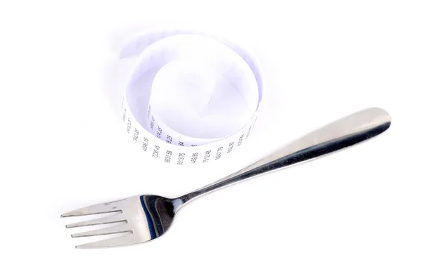 食器と白い背景の上のアカウント — ストック写真