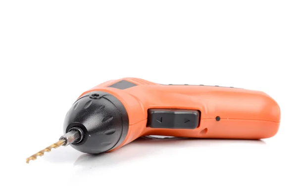 Electric drill on white background — Stock Photo, Image