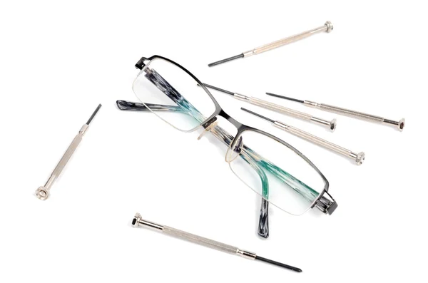 Reparação de óculos — Fotografia de Stock