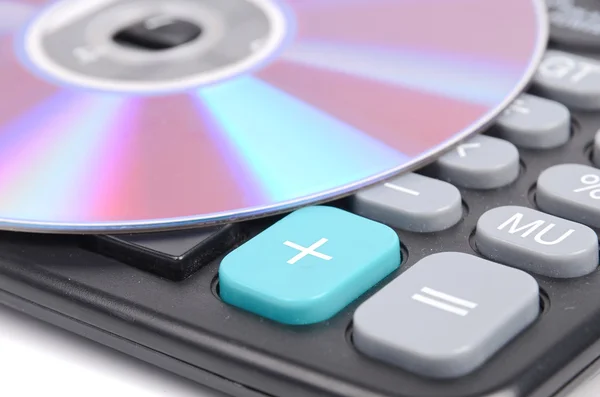 DVD and calculator — Stock Photo, Image