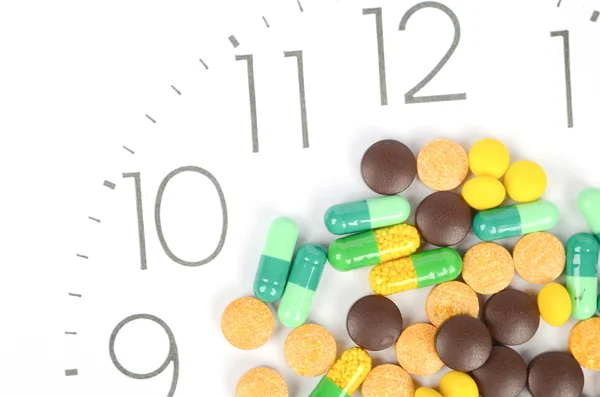 Brát léky na čas — Stock fotografie