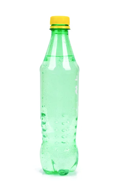 Plastic fles op witte achtergrond — Stockfoto