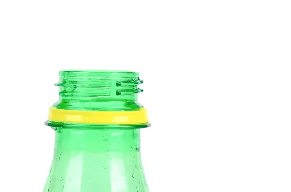 Πλαστικό μπουκάλι σε λευκό φόντο — Φωτογραφία Αρχείου