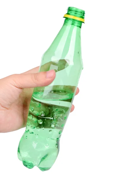 Plastikflasche auf weißem Hintergrund — Stockfoto
