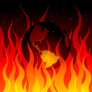 Global warming illustration clipart