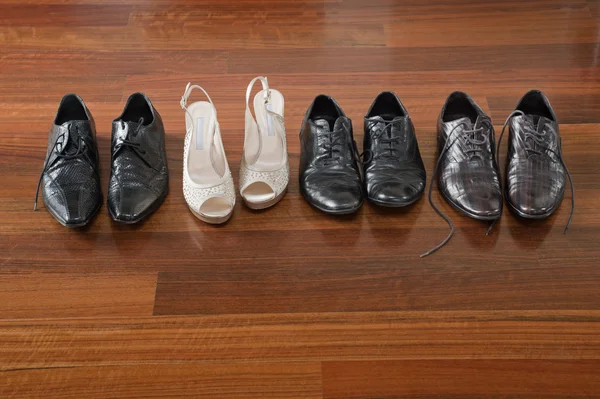 stock image Row of shoes
