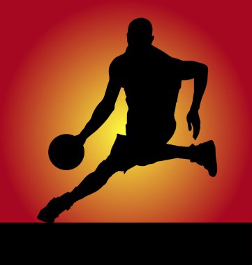 Playing basketball clipart