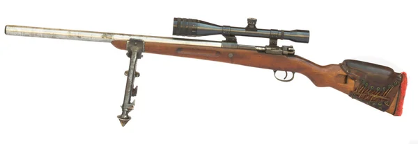 Старая снайперская винтовка — стоковое фото