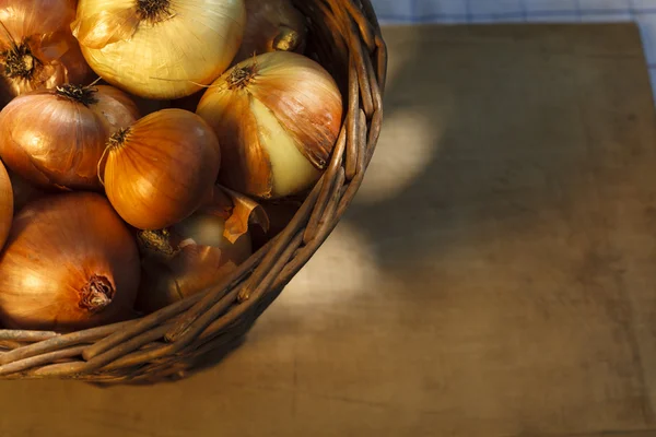 Onion basket — Stock Photo, Image