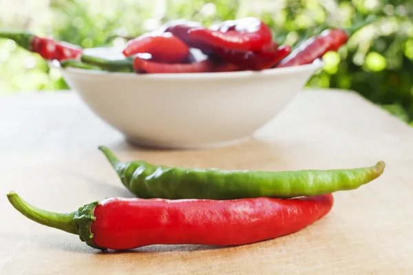 Sıcak chilies — Stok fotoğraf