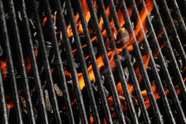 Charcoal fire grill clipart