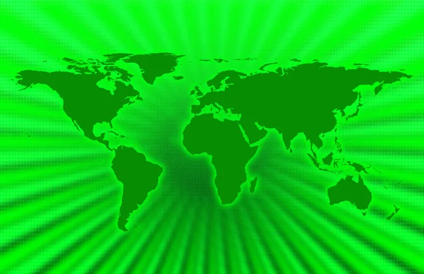 Зеленая планета — стоковое фото