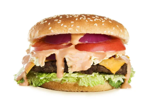 Heerlijke cheeseburger — Stockfoto