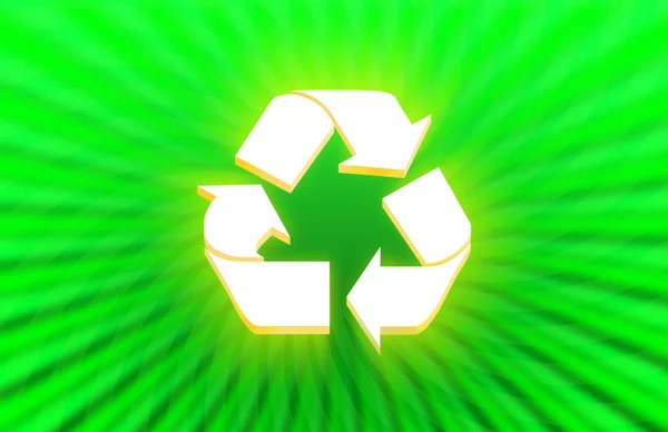 3D символ recycle Ліцензійні Стокові Зображення