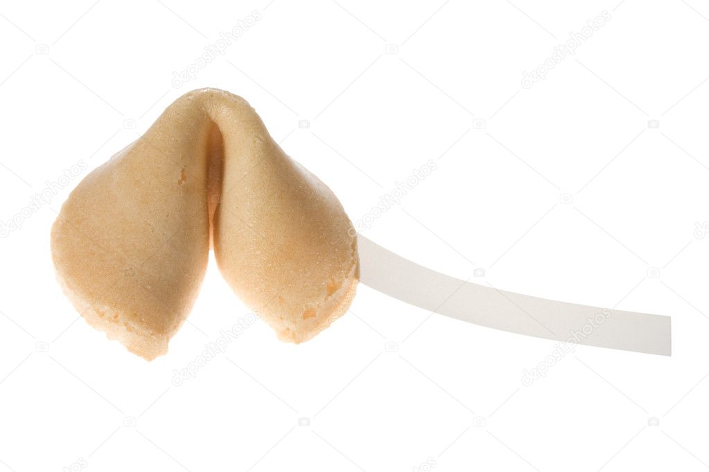 Fortune Cookie isolated on white
