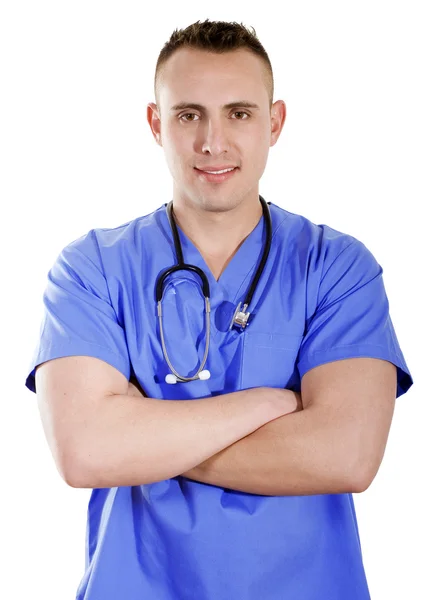 Trabajador sanitario masculino — Foto de Stock