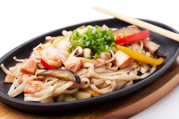 Udon with Seafood — Stock Photo, Image