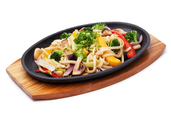 Udon mit Gemüse — Stockfoto