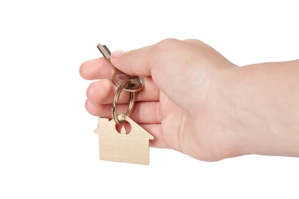 Řetízek na klíče v ruce — Stock fotografie