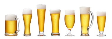 Set of beer glass clipart