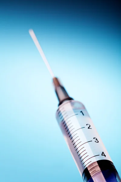 Close up of a shiringe. — стоковое фото
