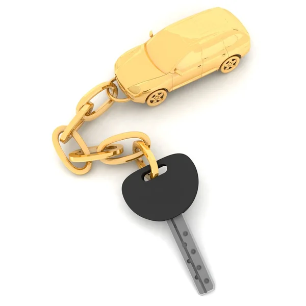 Кулон на ключах от машины — стоковое фото